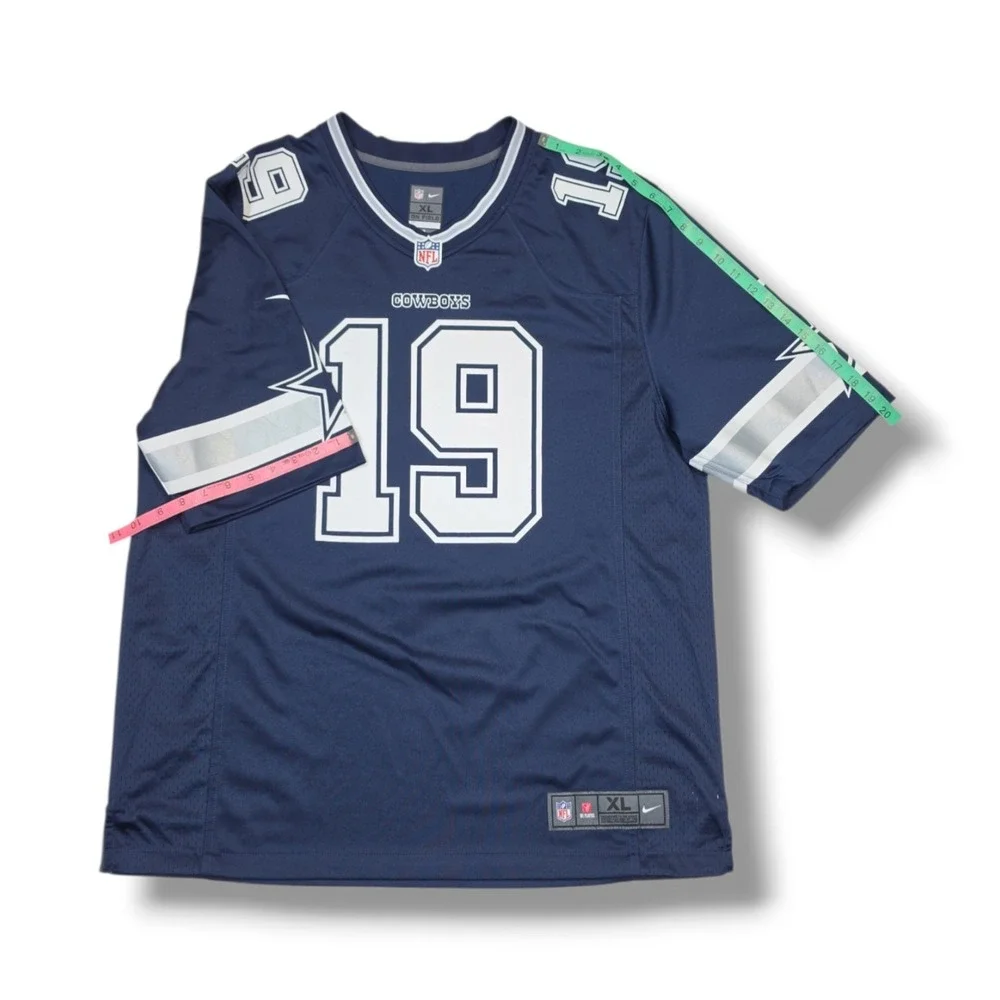 Nike On Field DALLAS COWBOYS COOPER # 19 NFL Navy Jersey Men's XL
